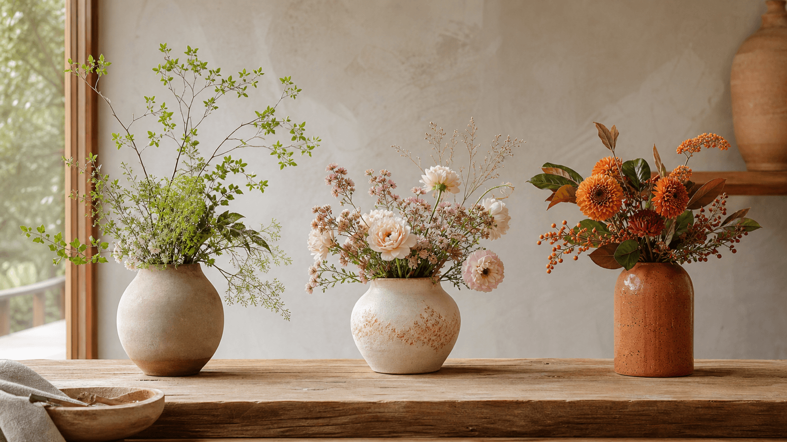Bình Hoa Trang Trí Nội Thất minh họa cho phần Gợi ý hoa theo cảm giác muốn tạo