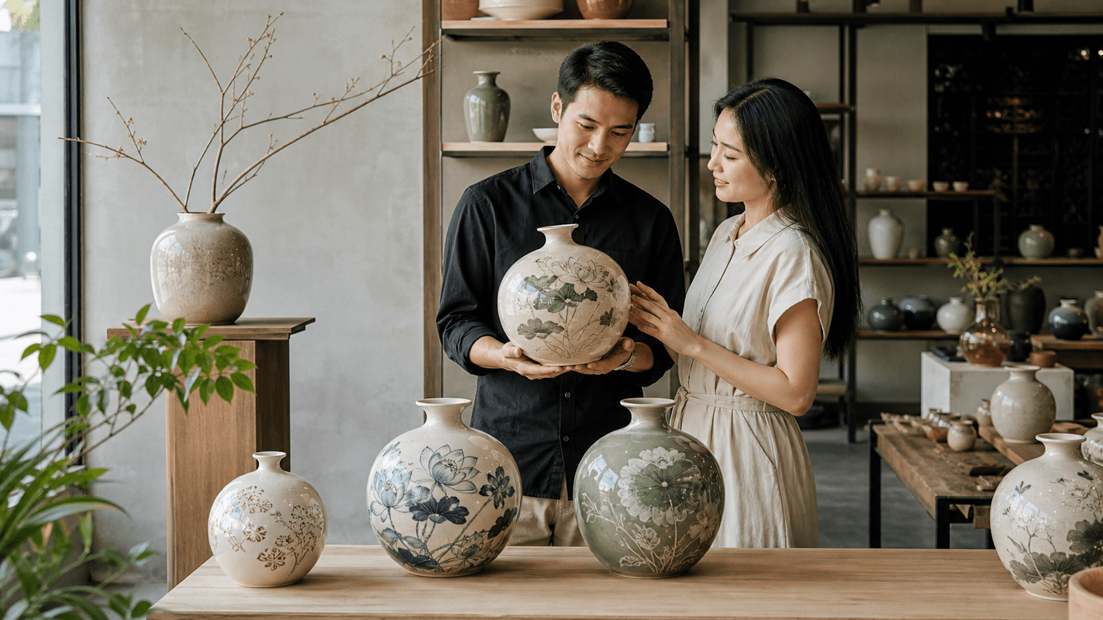 Bình Hút Tài Lộc Cho Kinh Doanh: Chọn Theo Không Gian Và Thông Điệp