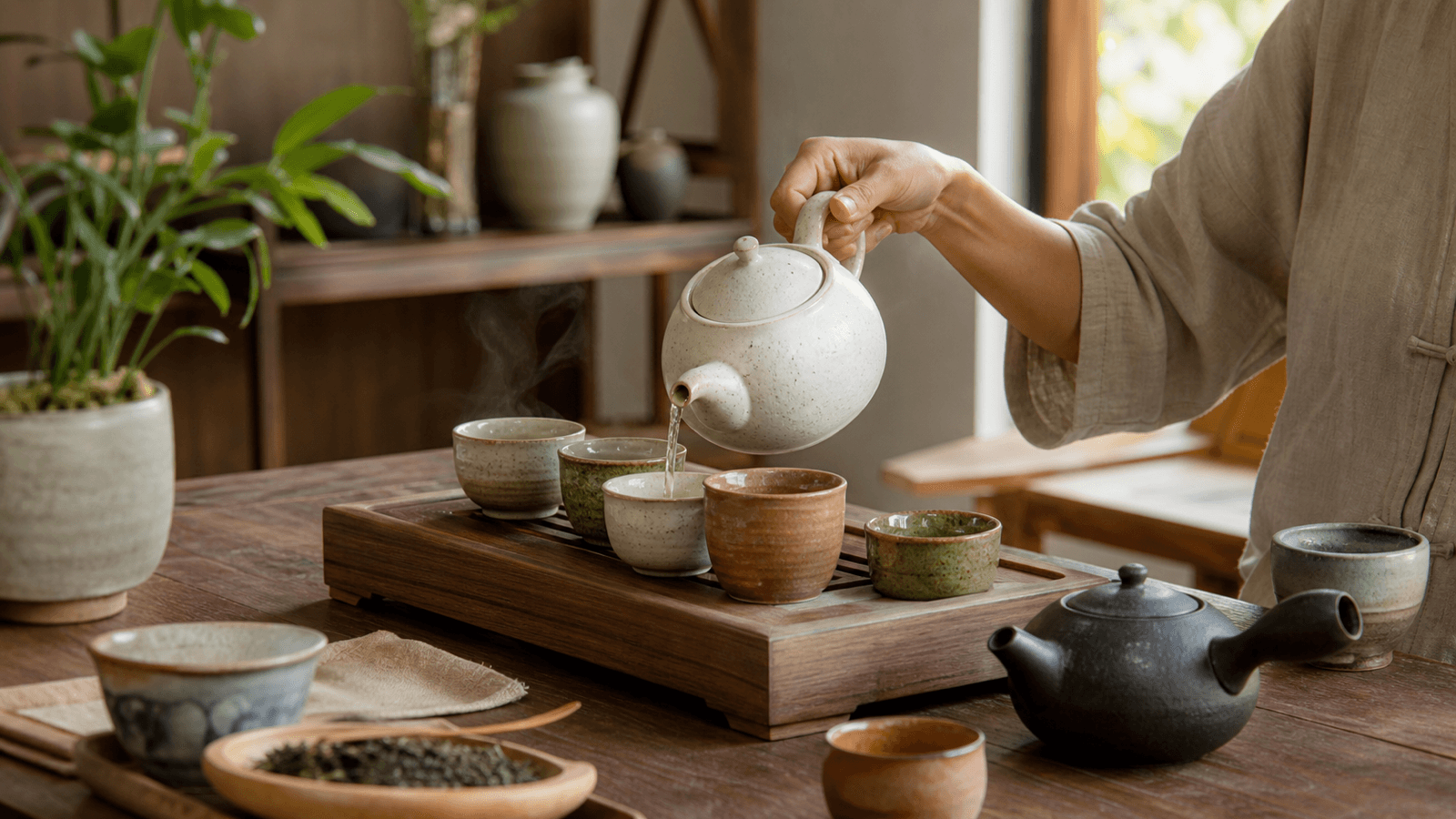 Bộ Ấm Chén Uống Trà Cao Cấp: Cách Chọn Đúng Theo Chất Liệu Và Cách Dùng