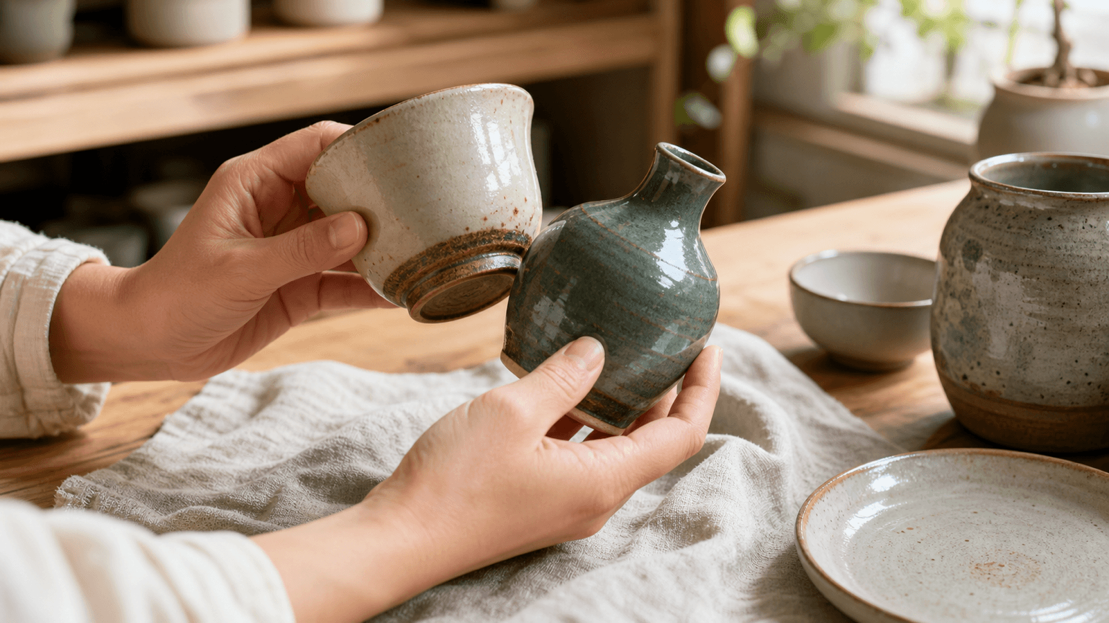 Đồ Lưu Niệm Gốm Sứ minh họa cho phần Cách kiểm tra chất lượng hoàn thiện