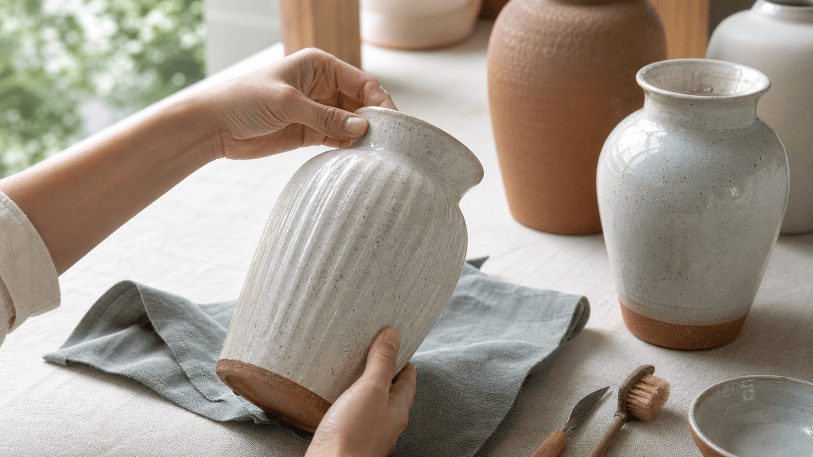 Mua Bình Hoa Gốm Sứ Ở Đâu minh họa cho phần Cách nhận biết bình gốm sứ chất lượng