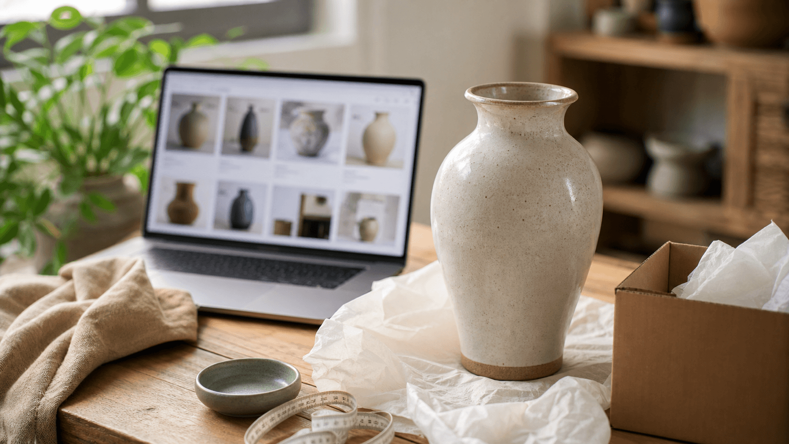 Mua Bình Hoa Gốm Sứ Ở Đâu minh họa cho phần Mua online